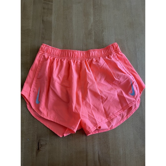Nike Pants - Nike Fast Dri Fit Tempo Short Womens Sz M Medium Coral Orange Athletic Run Track